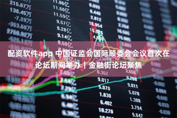 配资软件app 中国证监会国际顾委会会议首次在论坛期间举办｜金融街论坛聚焦